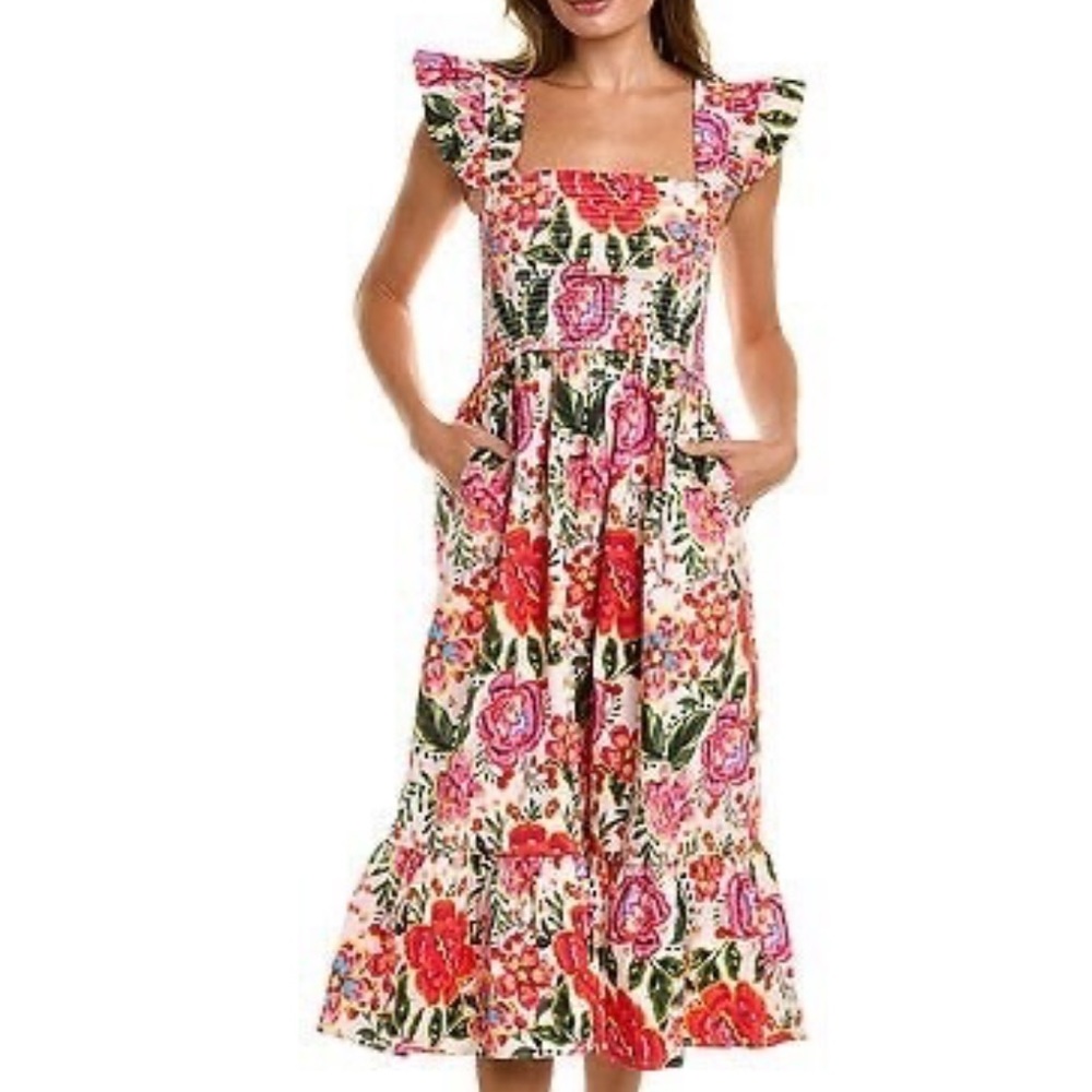 Leota Poplin Midi Dress